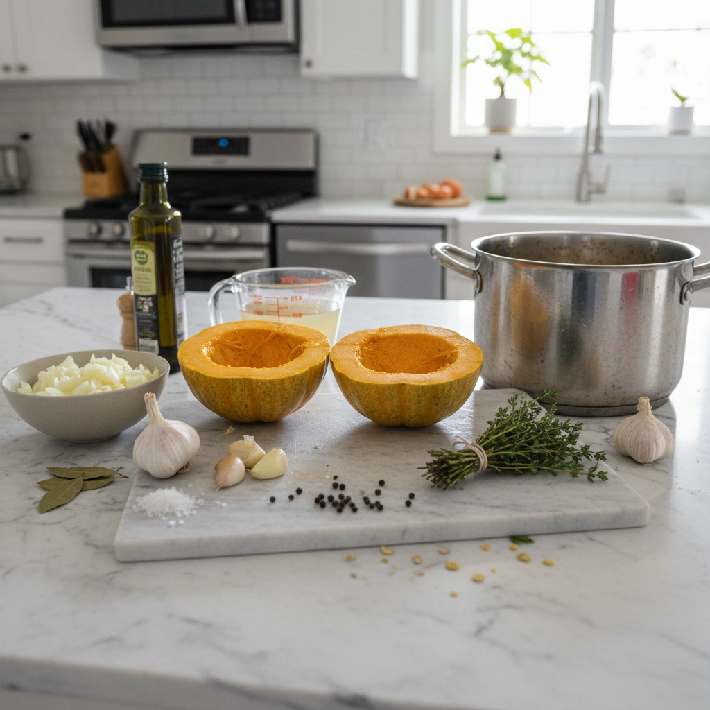 Savory Acorn Squash Soup with Garlic & Thyme Bliss - Image 2