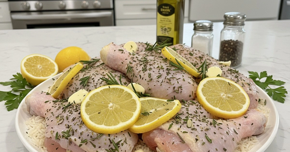Effortless & Delicious Slow Cooker Lemon Herb Chicken and Rice - Image 2