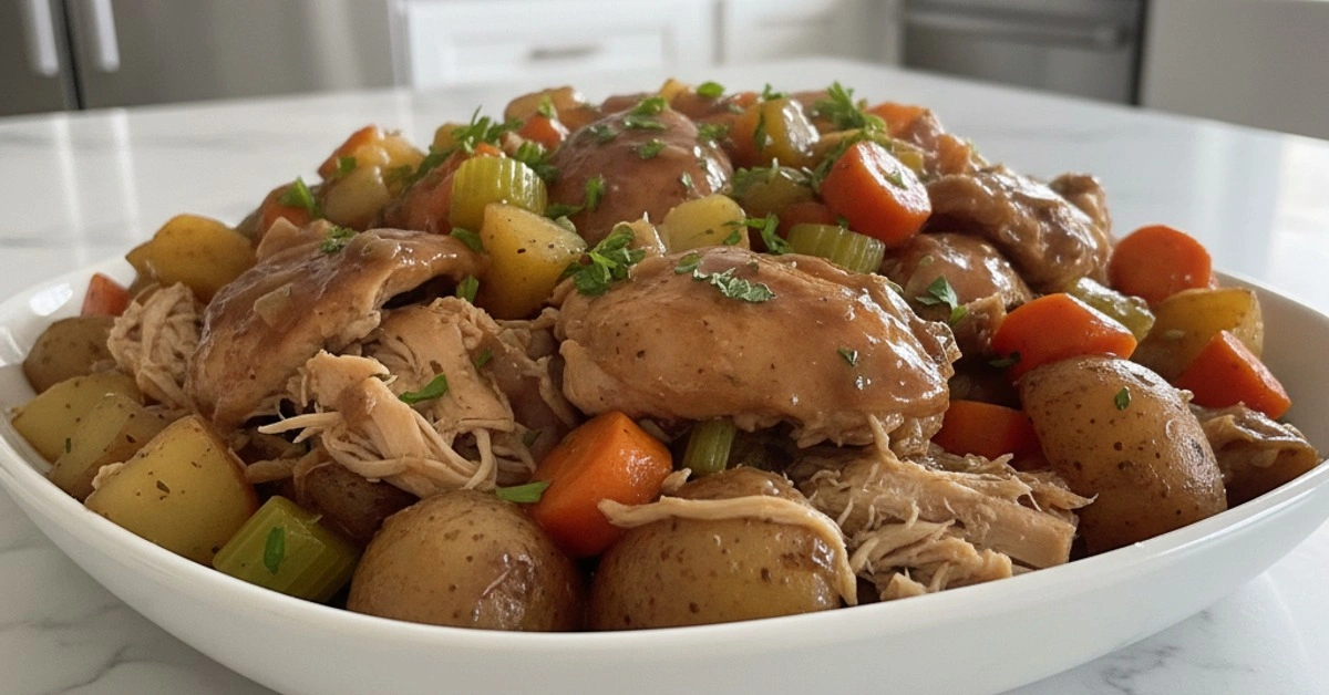 The Ultimate Crockpot Chicken Thigh Pot Roast for Easy Dinners - Image 1