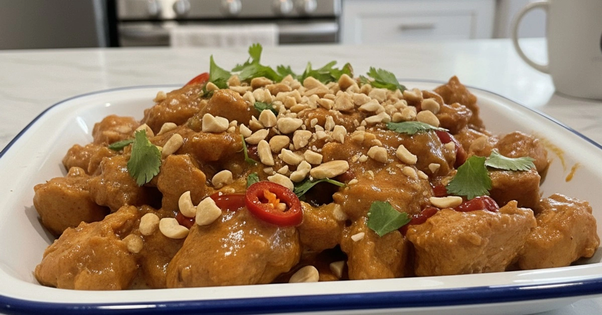 The Ultimate Crockpot Thai Peanut Chicken: Effortless & Flavorful! - Image 1