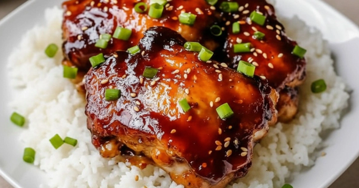 The Ultimate Easy Honey Garlic Slow Cooker Chicken Thighs - Image 1