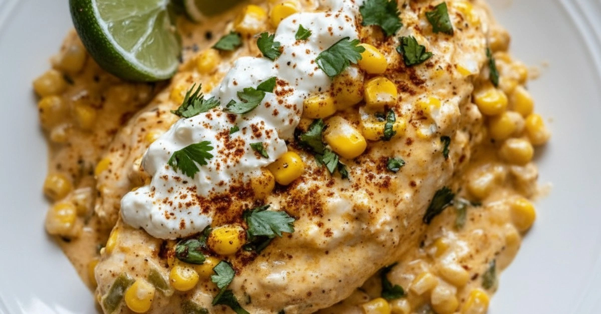 Amazingly Easy Slow Cooker Street Corn Chicken for Dinner - Image 1