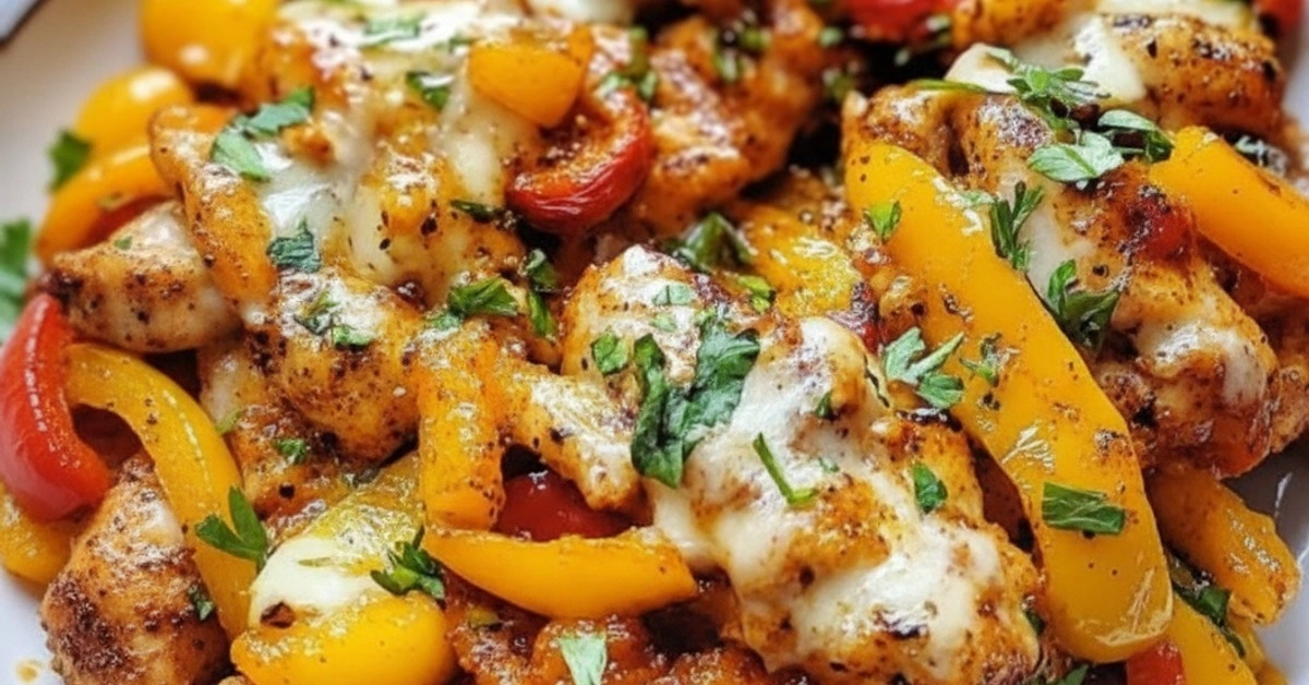 Irresistible Flavorful Cajun Chicken with Sweet Bell Peppers - Image 1