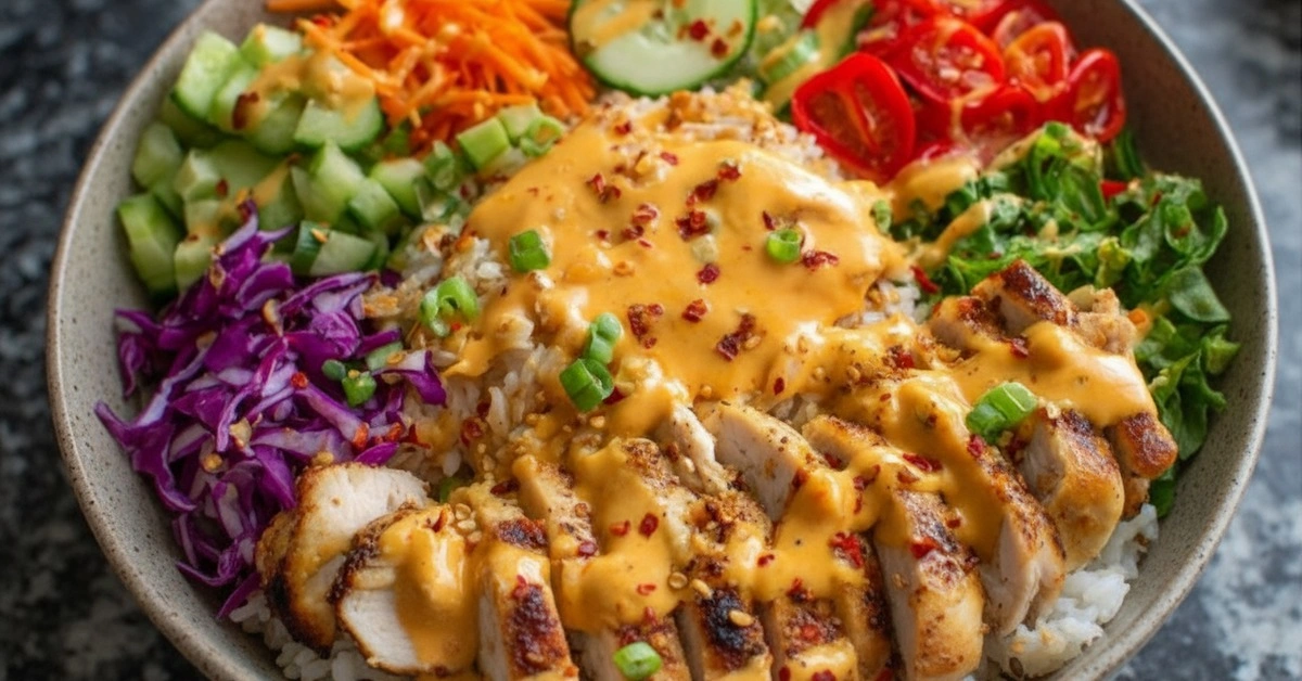 The Ultimate Bang Bang Chicken Bowl: Quick 30-Min Meal! - Image 1