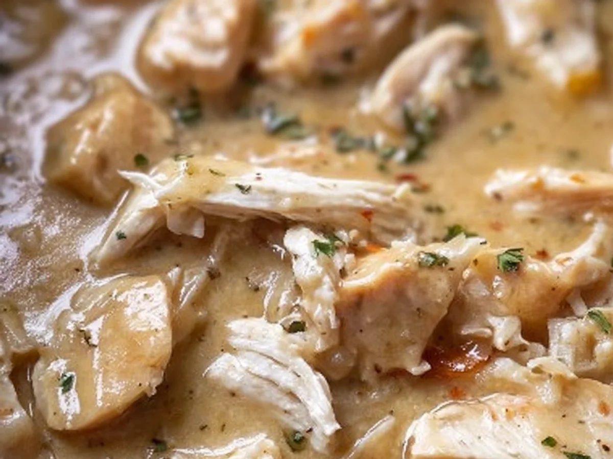 3-Ingredient Crockpot Chicken Thighs & Gravy - Image 1
