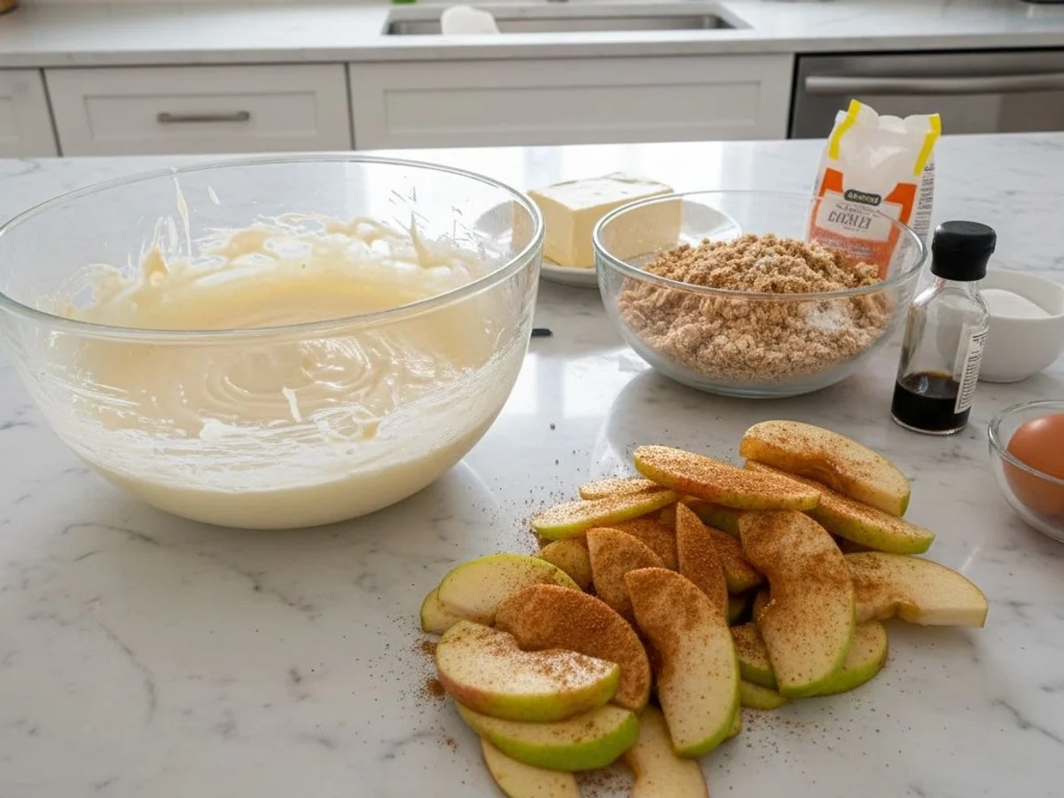 Apple Crumble Cheesecake: Creamy, Crunchy Autumn Delight - Image 2