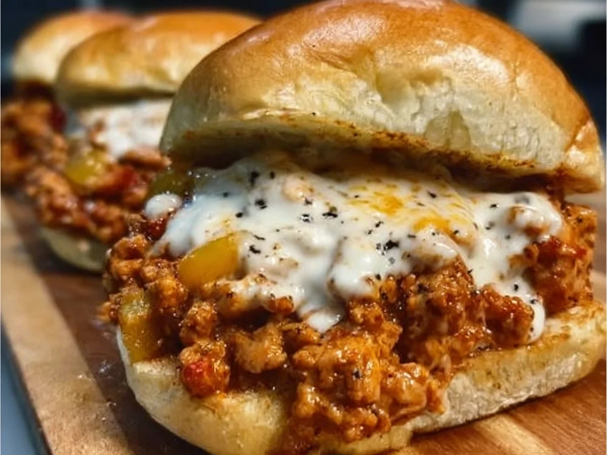 Cajun Chicken Sloppy Joes with Creamy Cheese Sauce - Image 2