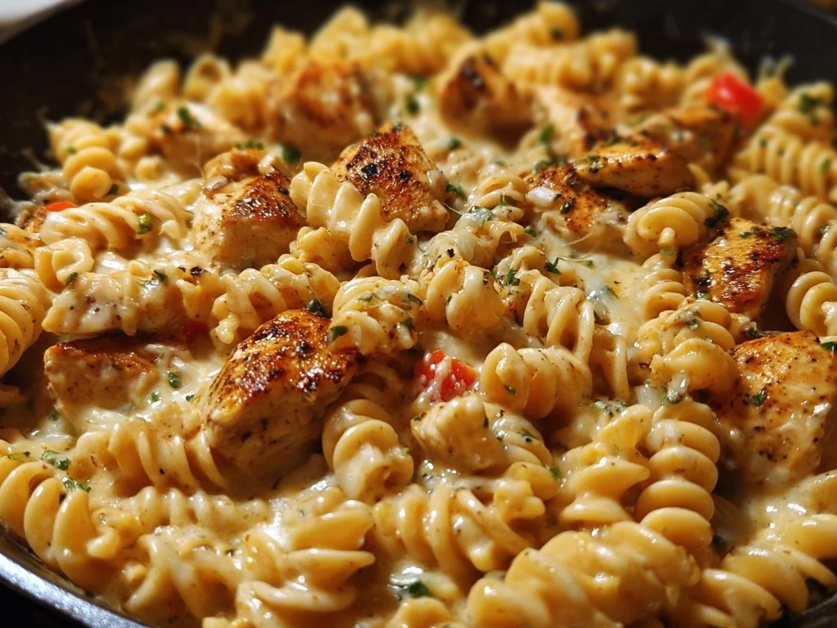 Cheesy Cajun Garlic Chicken Rotini Skillet Dinner - Image 2