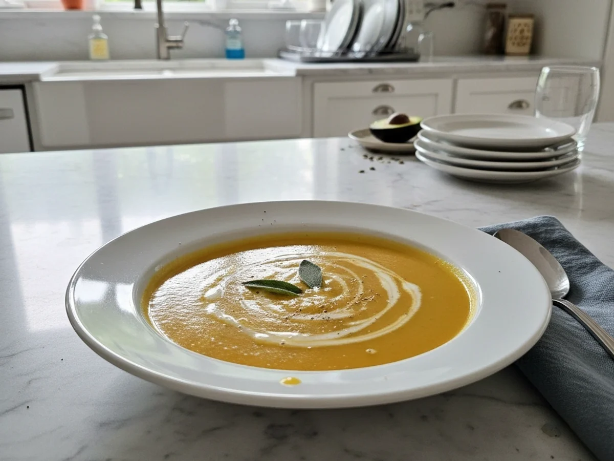 Creamy Butternut Squash Soup with Nutmeg - Image 1
