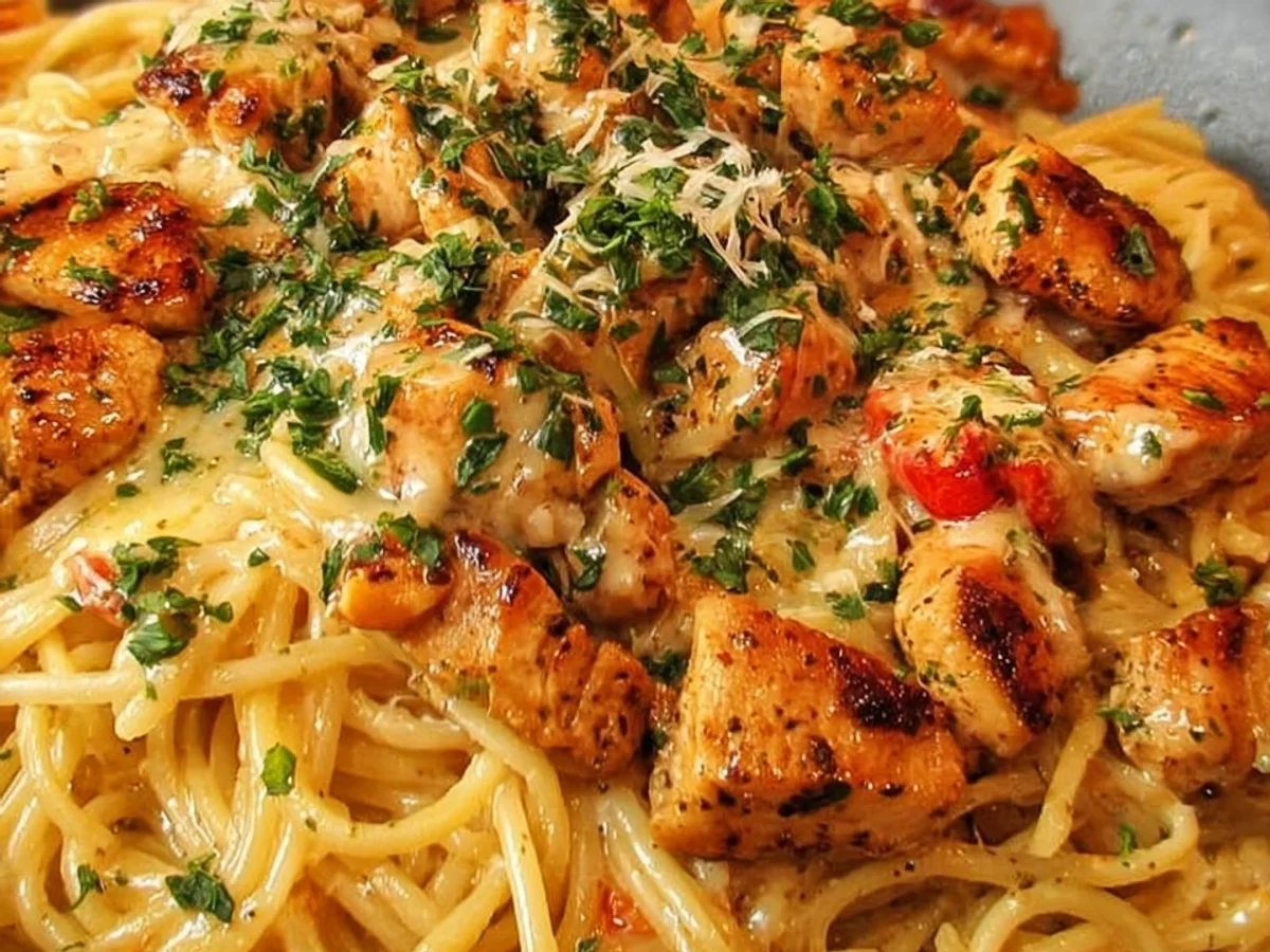 Creamy Cajun Chicken Spaghetti: Easy Weeknight Dinner - Image 1