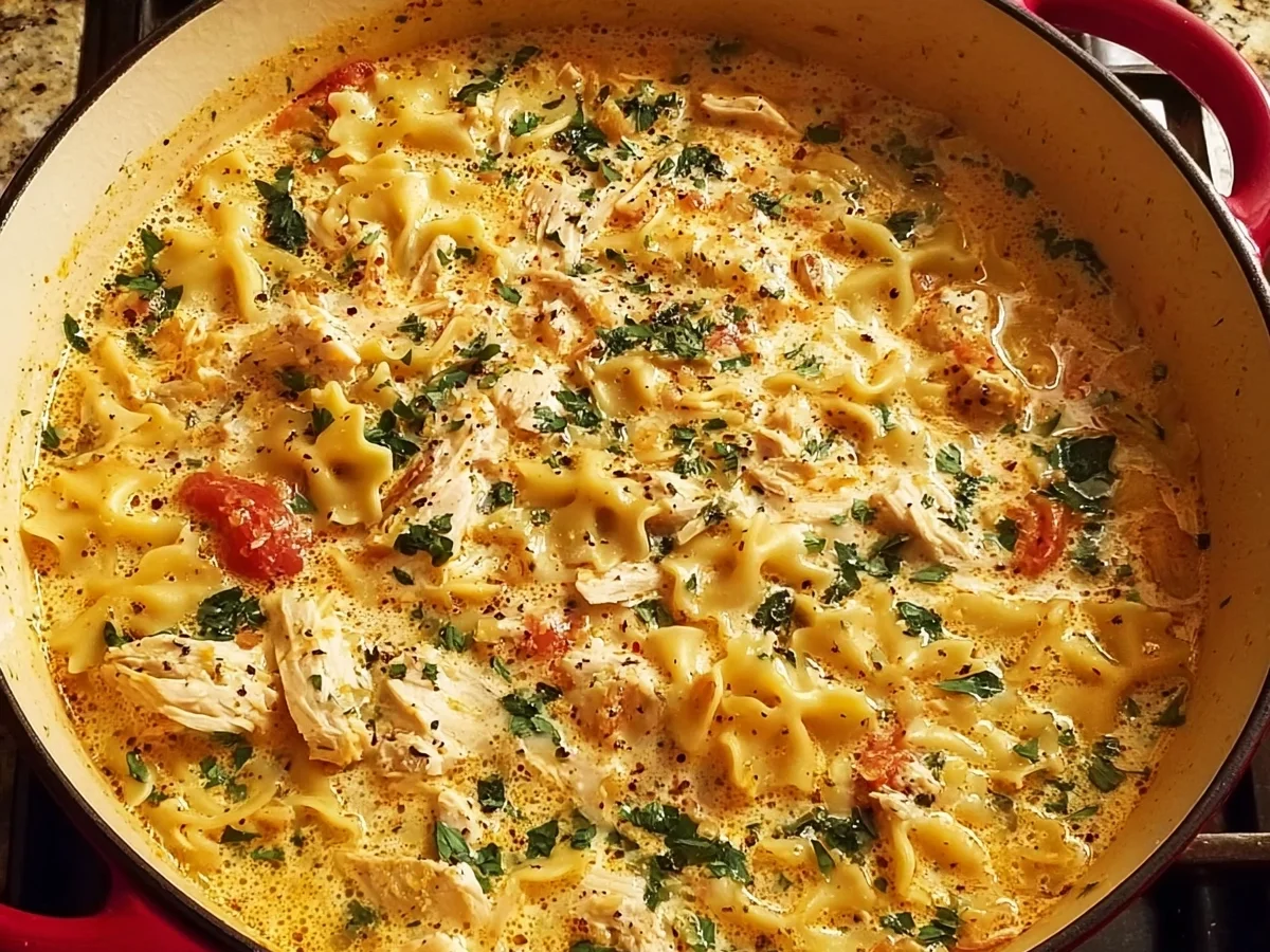Creamy Chicken Lasagna Soup: One-Pot Comfort Meal - Image 1