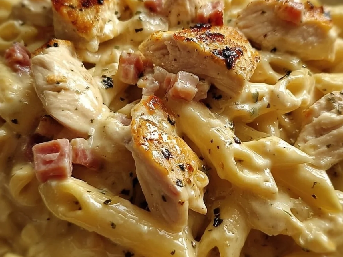 Creamy Chicken Turkey Ham Ranch Pasta Recipe - Image 2