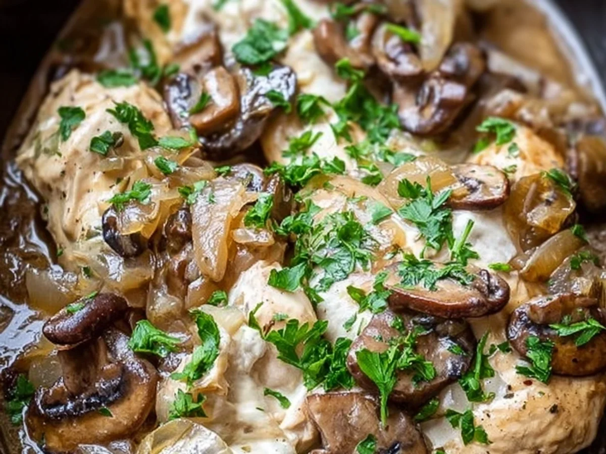 Creamy Crockpot Chicken & Mushrooms Recipe - Image 2
