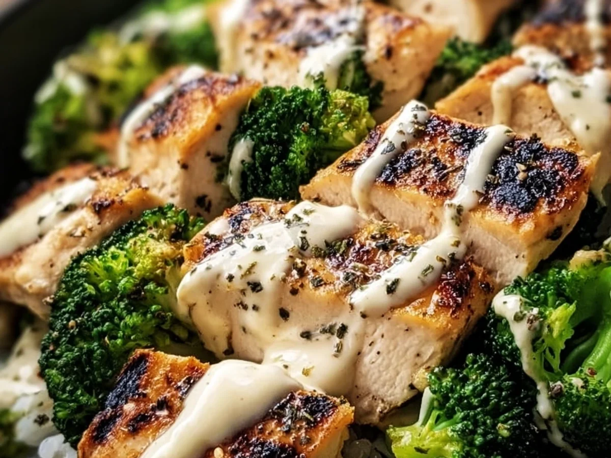 Creamy Garlic Grilled Chicken & Broccoli Bowls - Image 2