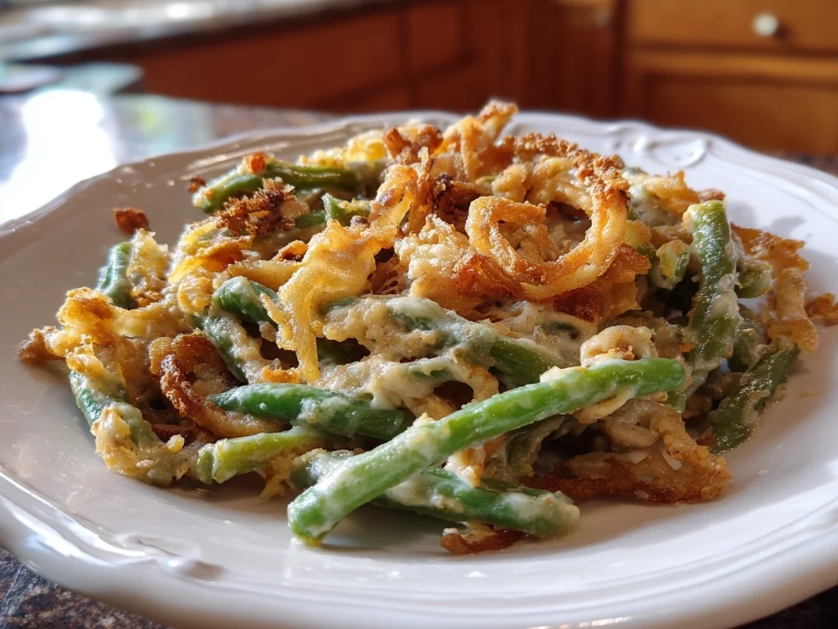 Creamy Homestyle Extra-Comforting Green Bean Casserole - Image 1