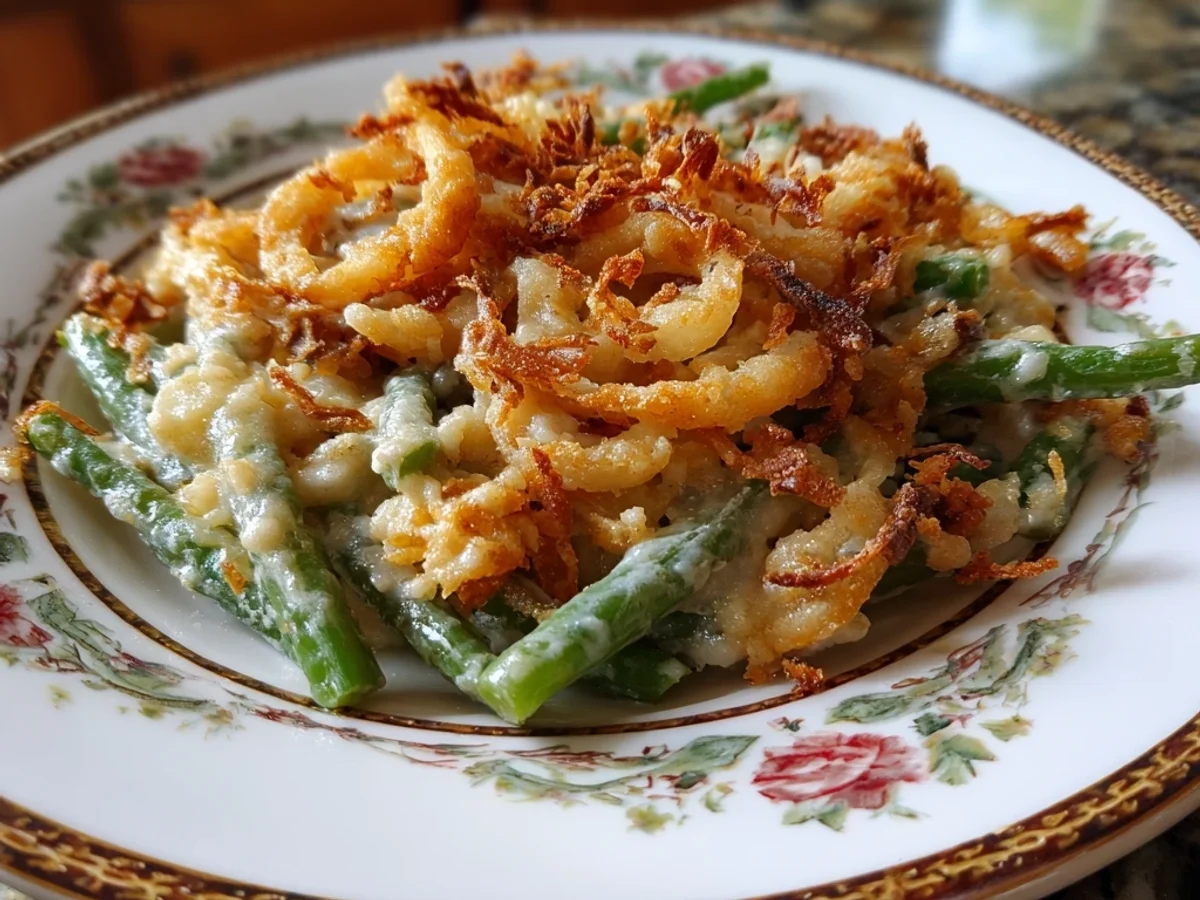 Creamy Homestyle Extra-Comforting Green Bean Casserole - Image 2