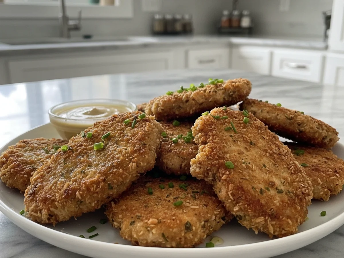 Crispy Chicken Fritters: Quick Weeknight Dinner Delight - Image 1