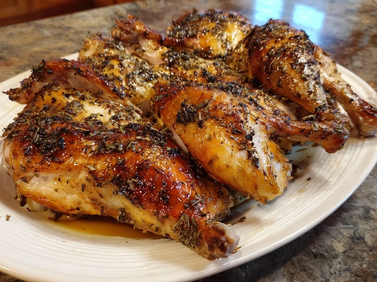 Crispy Lemon Pepper Spatchcock Turkey for Thanksgiving - Image 1