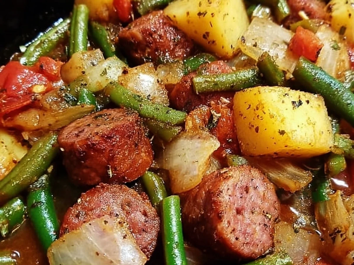 Crockpot Beef Sausage & Green Beans: Simple Dinner - Image 2