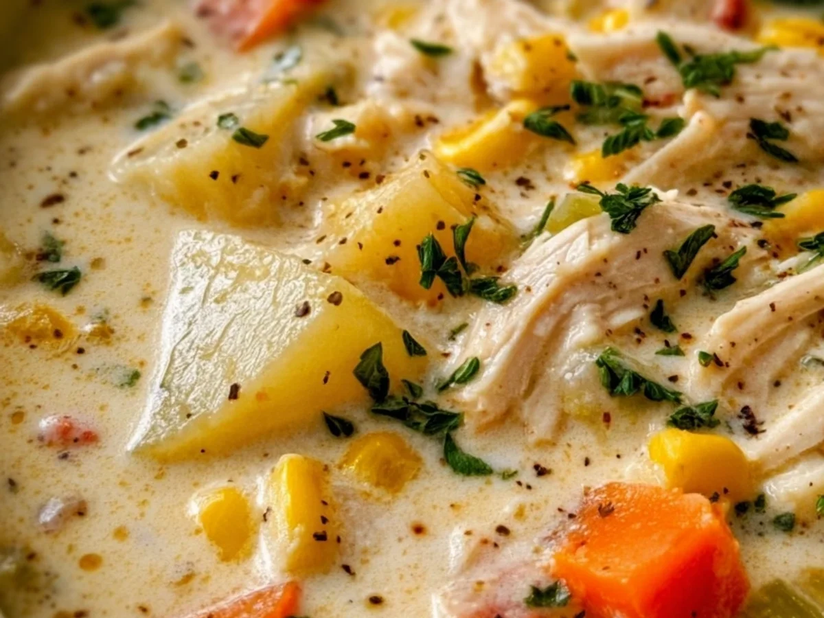 Crockpot Chicken Corn Chowder: Hearty & Creamy - Image 1