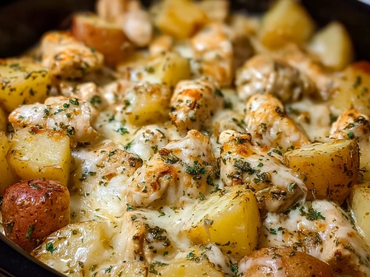 Crockpot Garlic Parmesan Chicken & Potatoes Recipe - Image 2