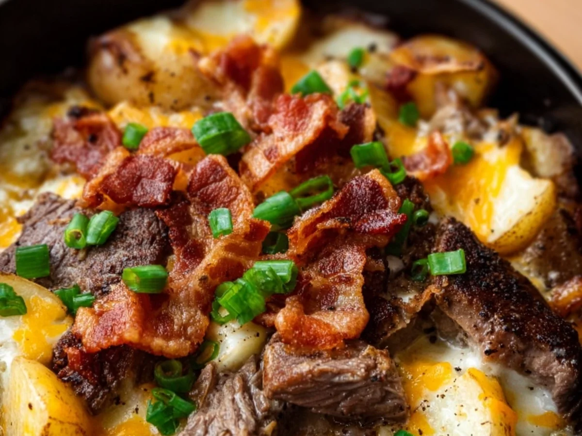 Crockpot Loaded Steak & Potato Bake - Image 2