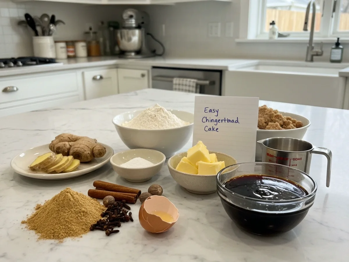 Easy Christmas Gingerbread Cake with Orange Glaze - Image 2