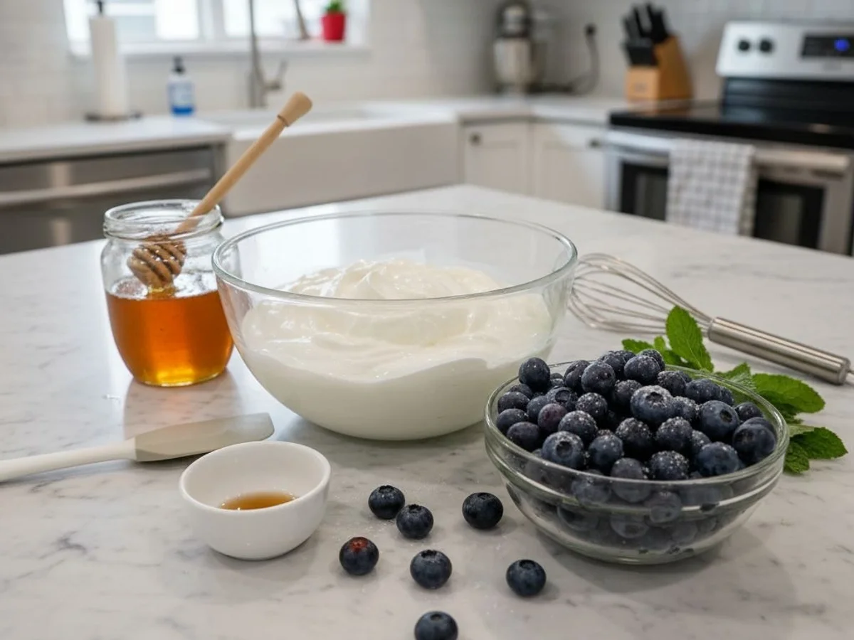Fresh Blueberry Greek Frozen Yogurt Swirl - Image 2