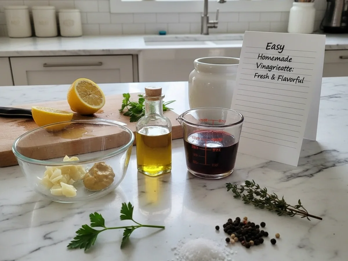 Fresh & Flavorful Easy Homemade Vinaigrette - Image 1