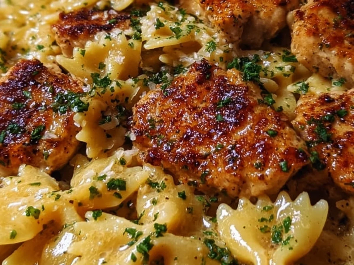 Garlic Butter Chicken Bowtie Pasta: Quick & Easy Dinner - Image 2