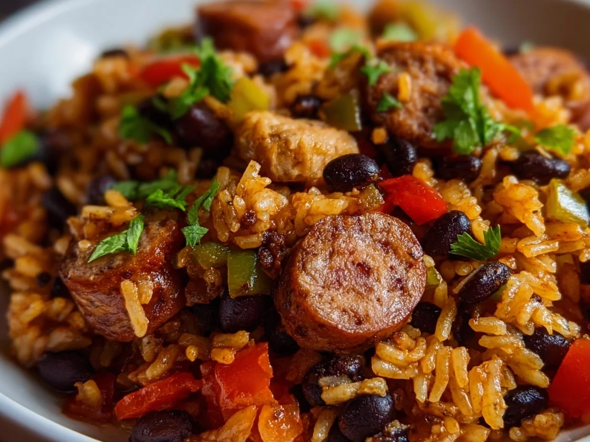 Hearty Black Beans & Rice with Savory Sausage - Image 1