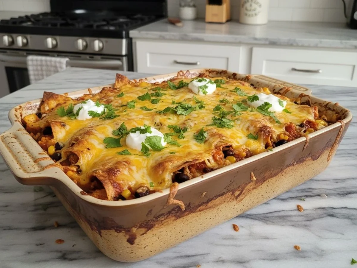 Hearty Chicken Burrito Casserole: Weeknight Favorite - Image 1