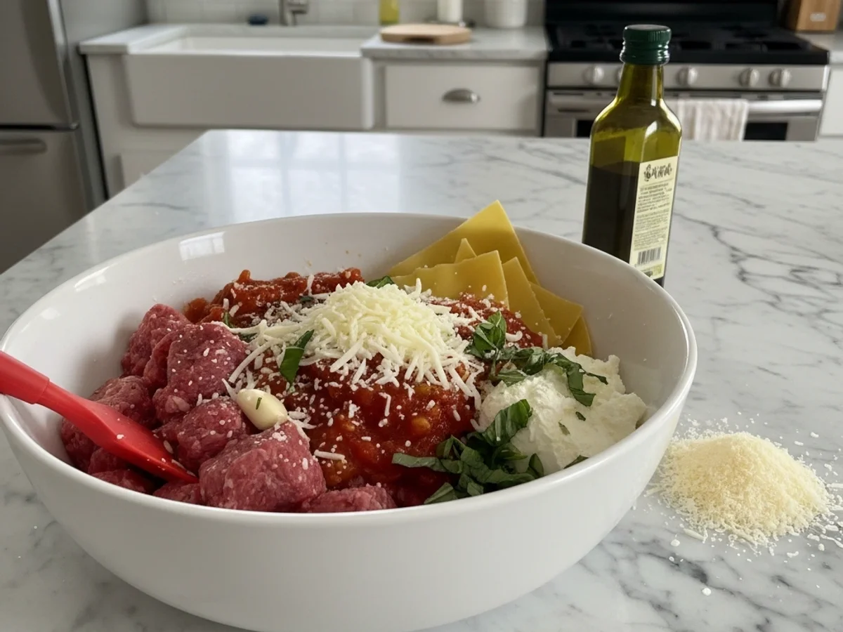 Hearty One Pot Lasagna Soup Ground Beef - Image 2