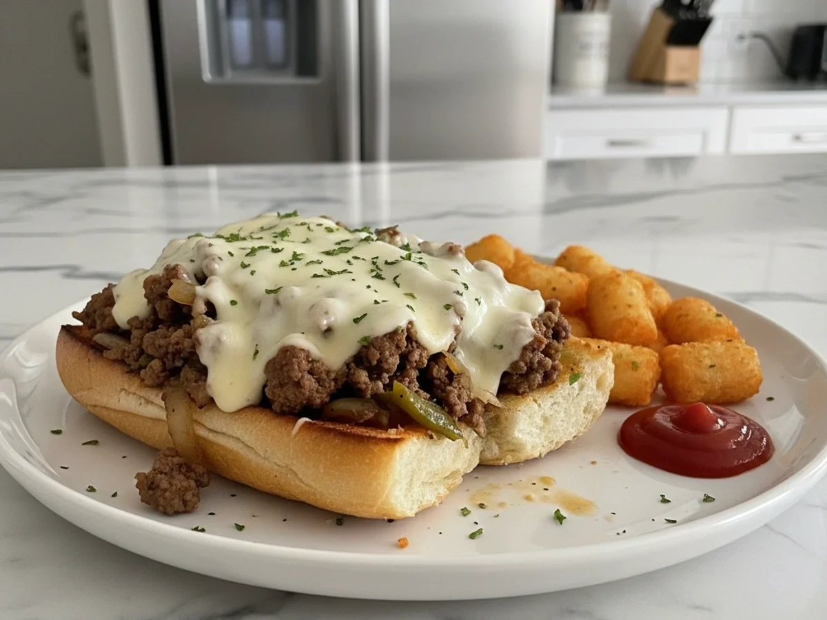 Hearty Philly Cheesesteak Sloppy Joes: Easy Skillet - Image 1