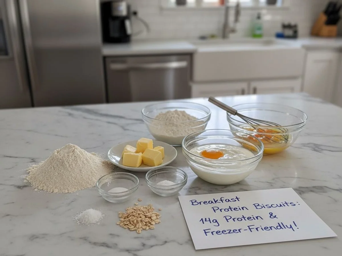 Hearty Protein Biscuits: 14g, Freezer-Friendly Breakfast - Image 2