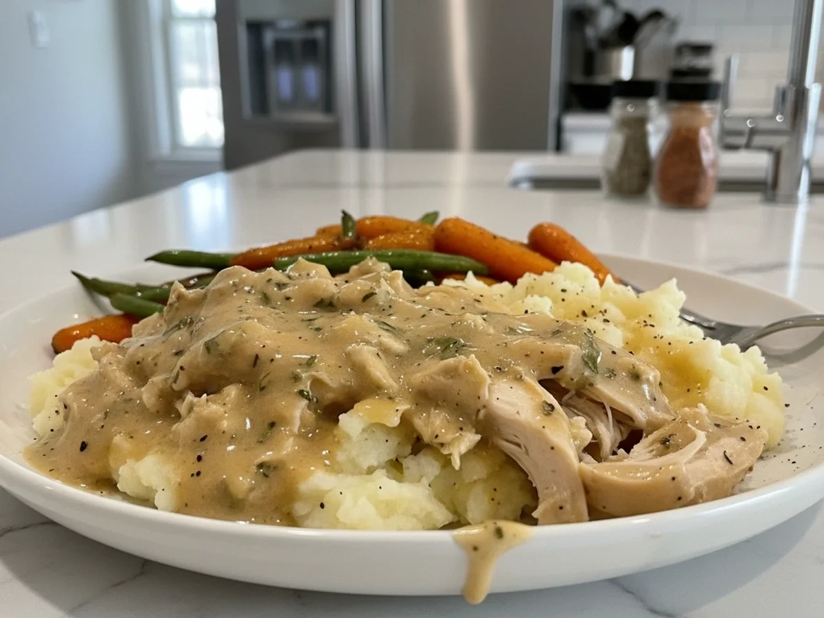 Homestyle Crockpot Chicken Gravy: A Weeknight Hug - Image 1