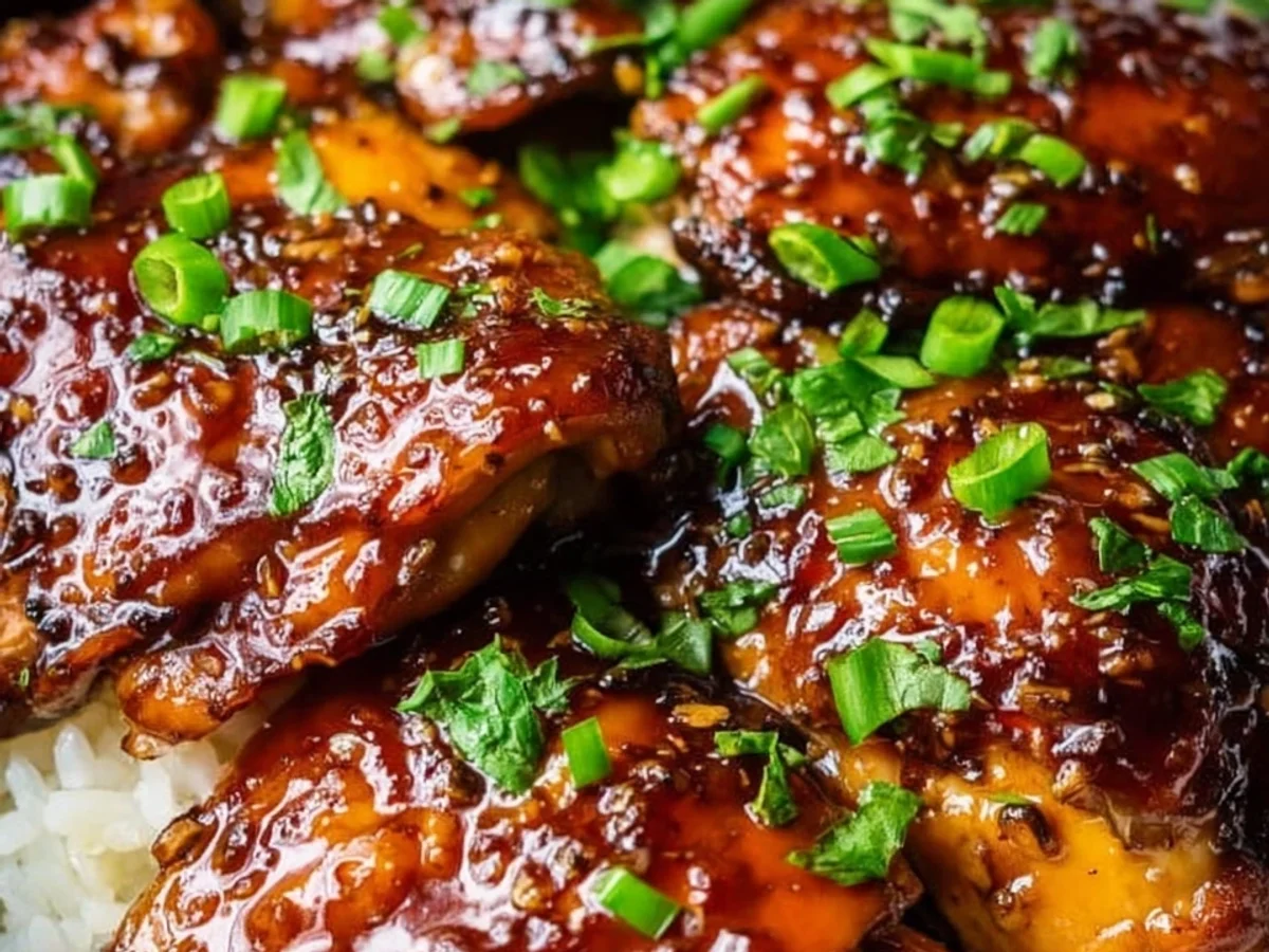 Honey Garlic Slow Cooker Chicken Thighs - Image 2