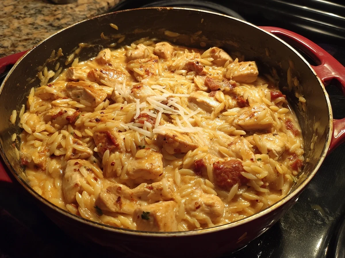 One-Pot Cajun Chicken Alfredo Orzo: Quick & Creamy - Image 2