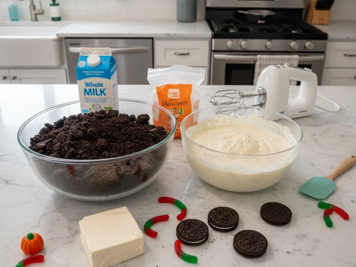 Oreo Pudding Halloween Dirt Cups: A Spooky Treat! - Image 2
