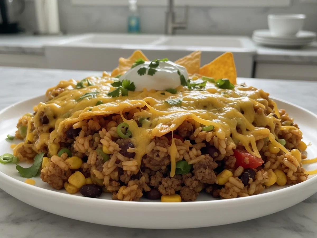 Quick Cheesy Taco Rice Skillet: My Weeknight Win - Image 1