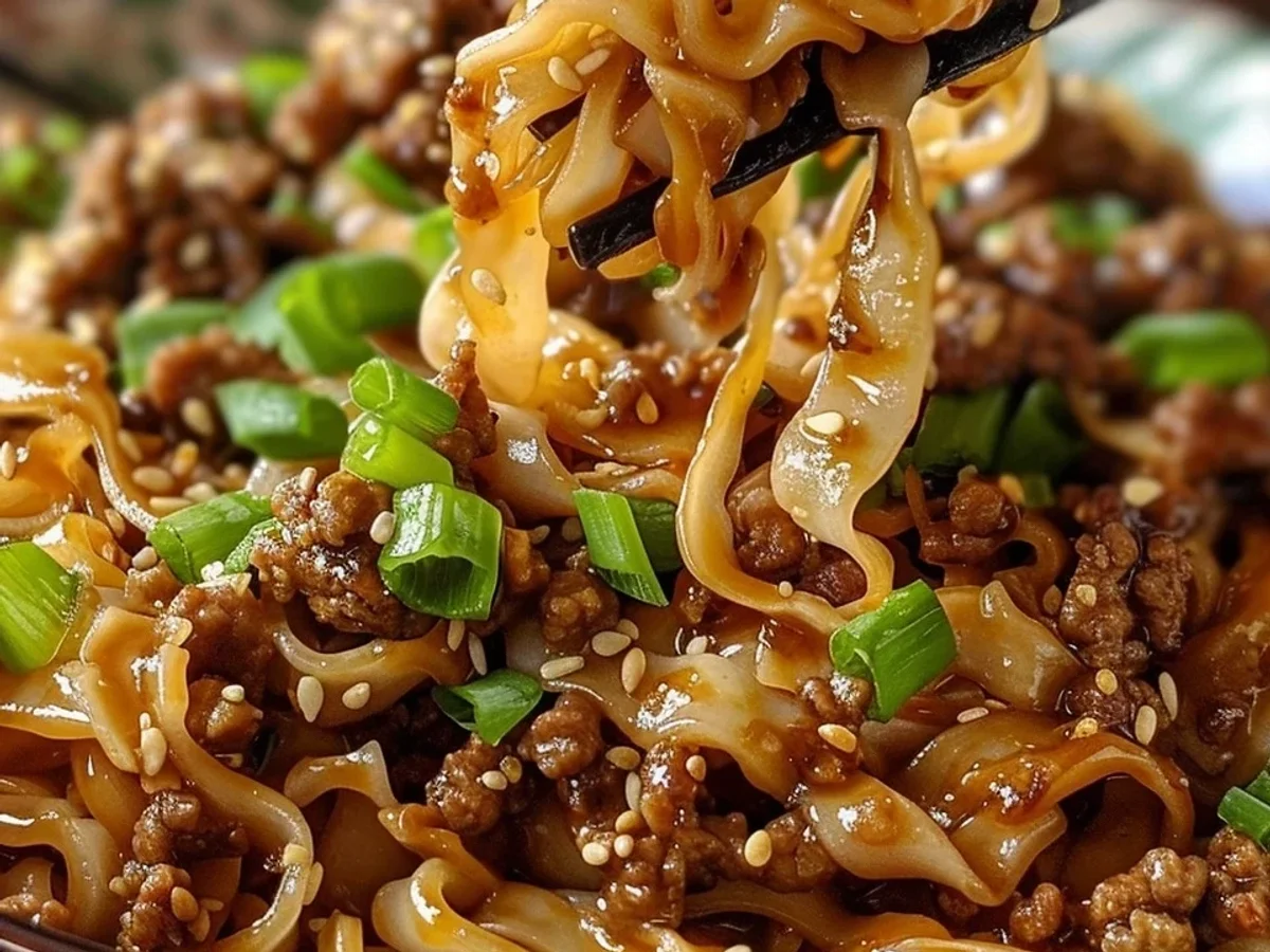 Quick Lamb Potsticker Noodle Bowl: Savory & Speedy - Image 1