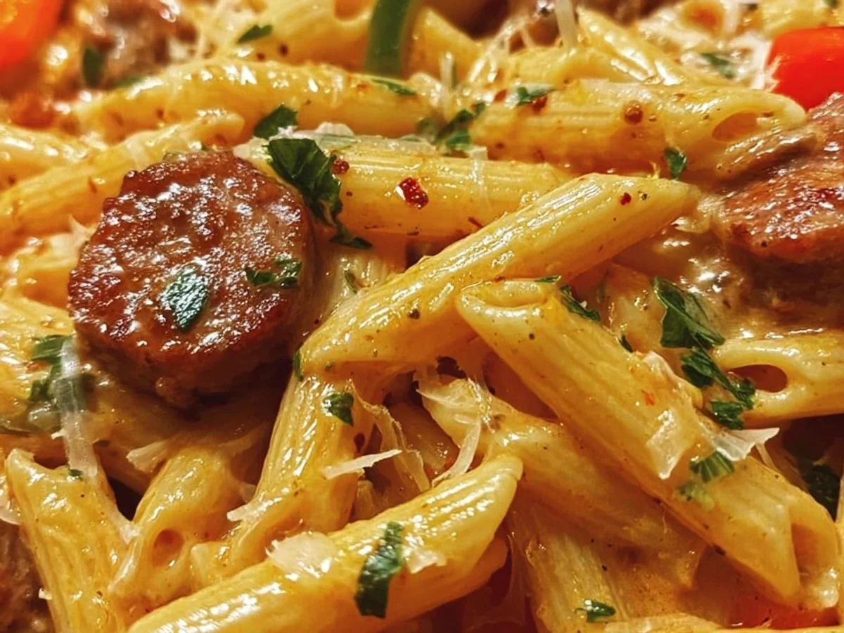 Quick One-Pot Creamy Spicy Cajun Pasta - Image 1