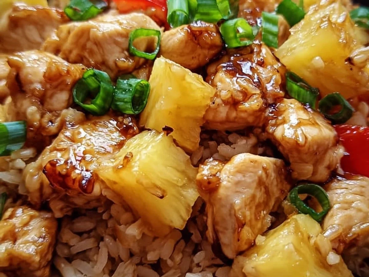 Quick Pineapple Chicken and Rice Dinner - Image 1