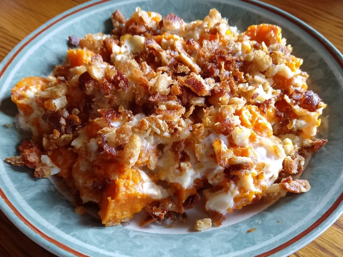 Rich Sweet Potato Casserole, Marshmallow Topped - Image 1