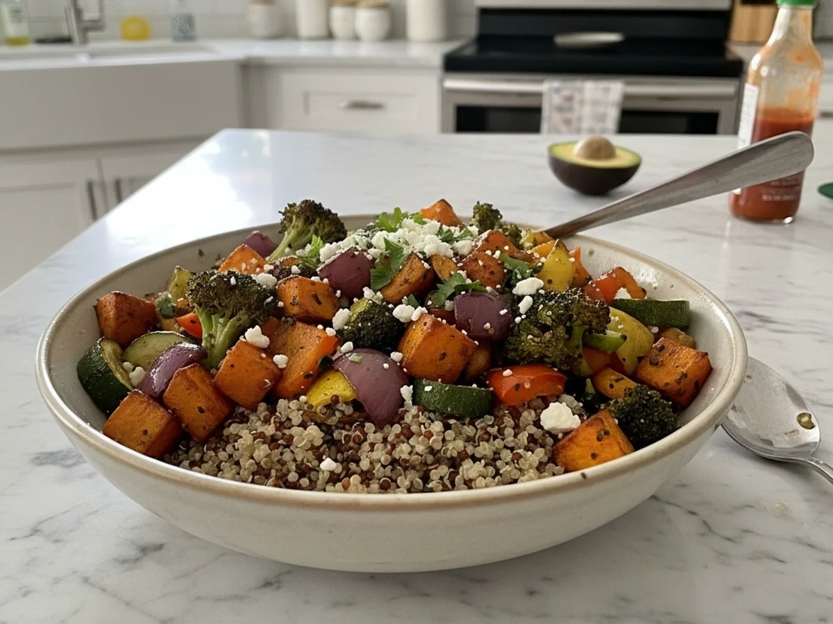 Roasted Veggie Quinoa Bowl: Wholesome & Flavorful Meal - Image 1