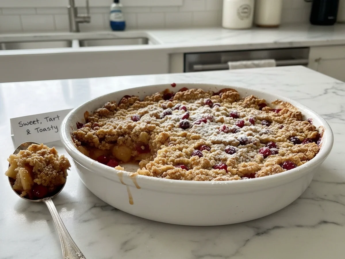 Rustic Cranberry-Apple Crumble: Sweet, Tart & Toasty - Image 1