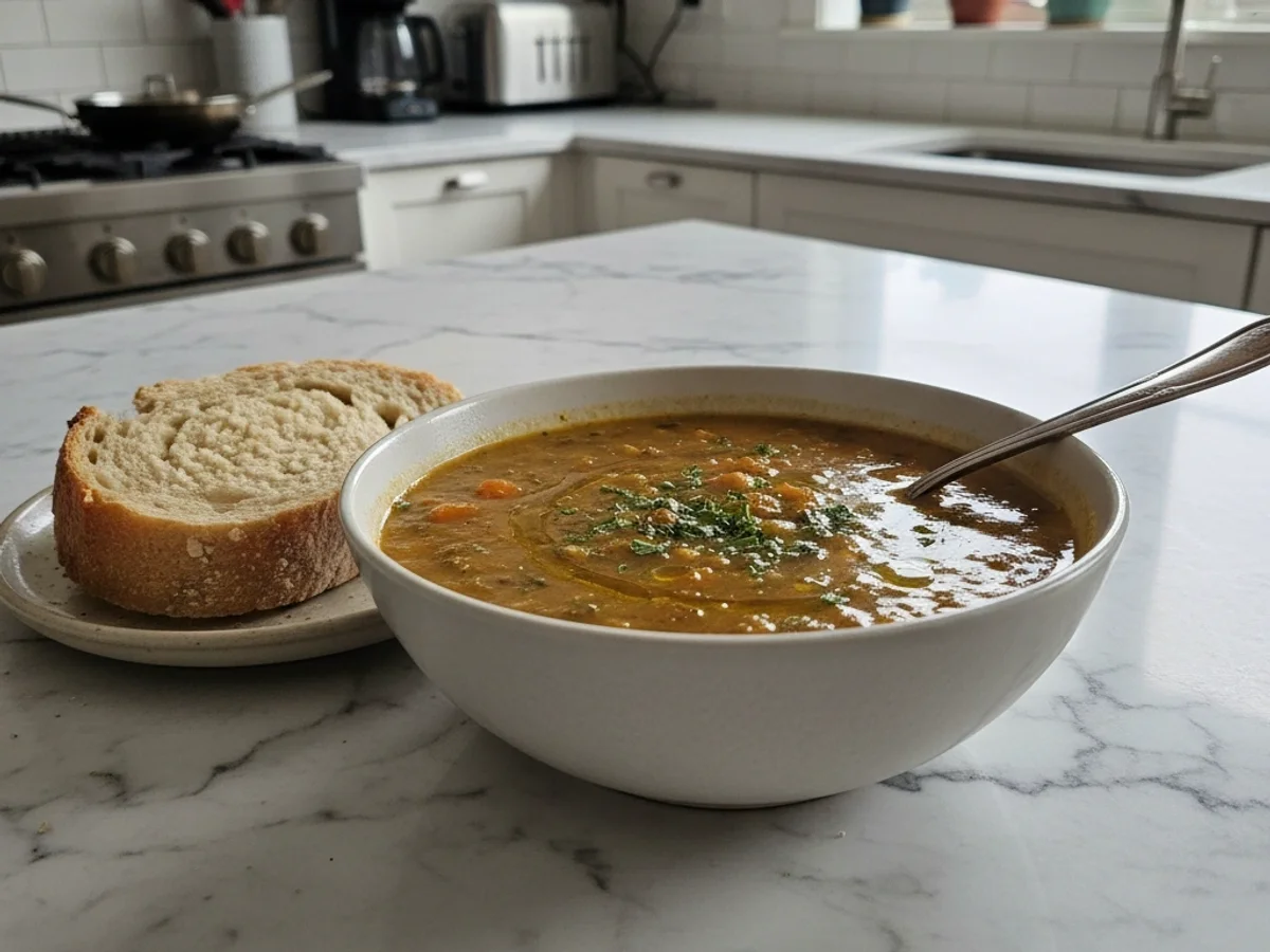 Rustic Hearty Lentil Soup: A Weeknight Hug - Image 1