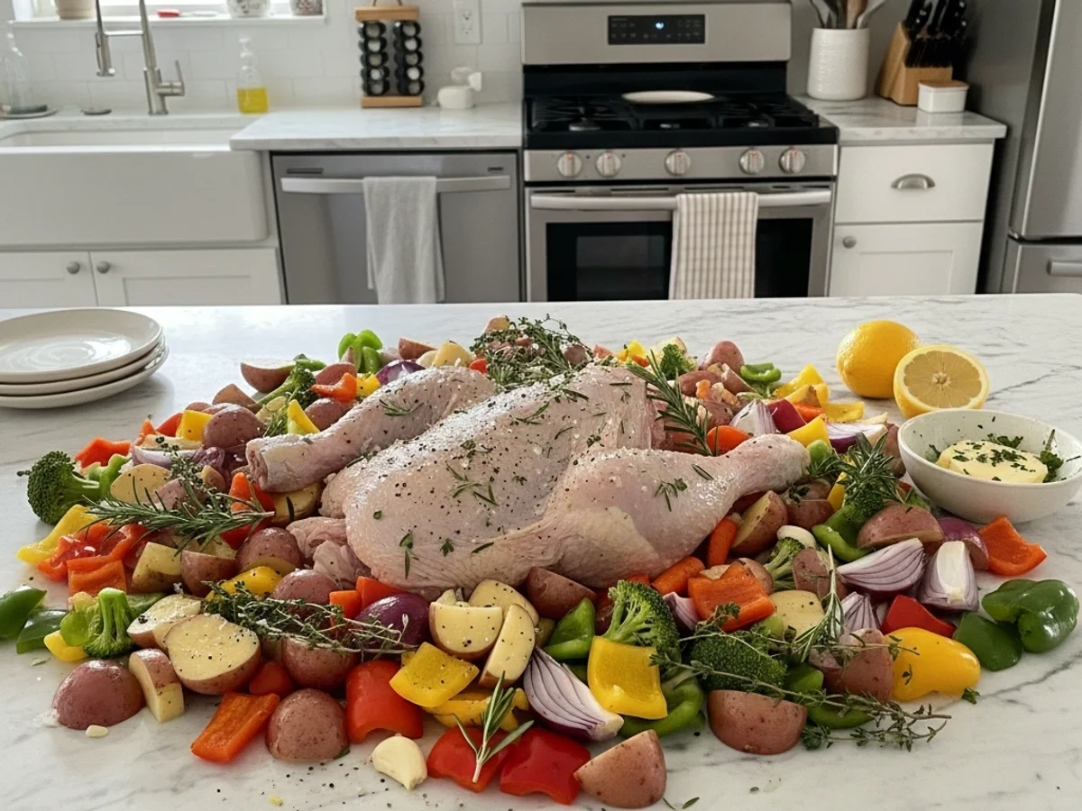 Rustic Herb Roasted Chicken & Veggies - Image 2