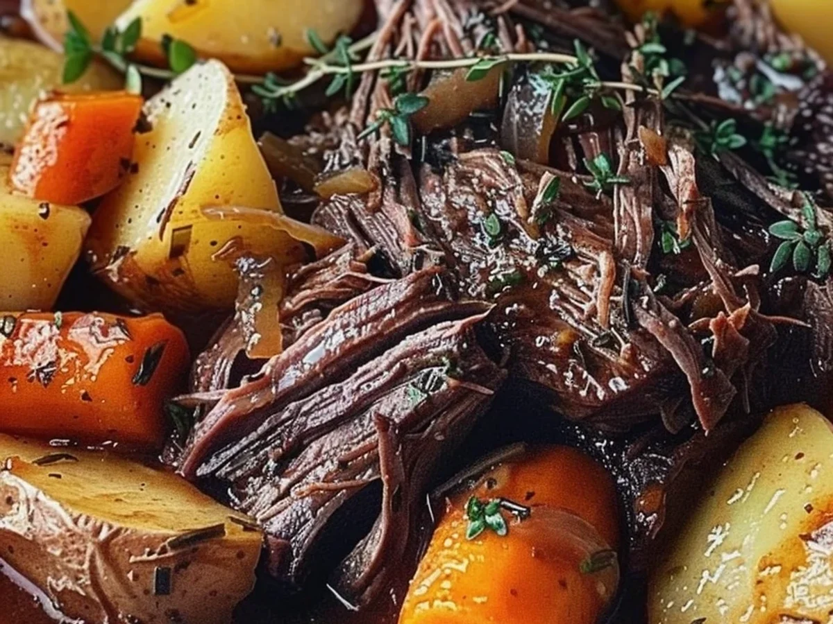 Simple Irresistible Crockpot Pot Roast & Veggies - Image 2