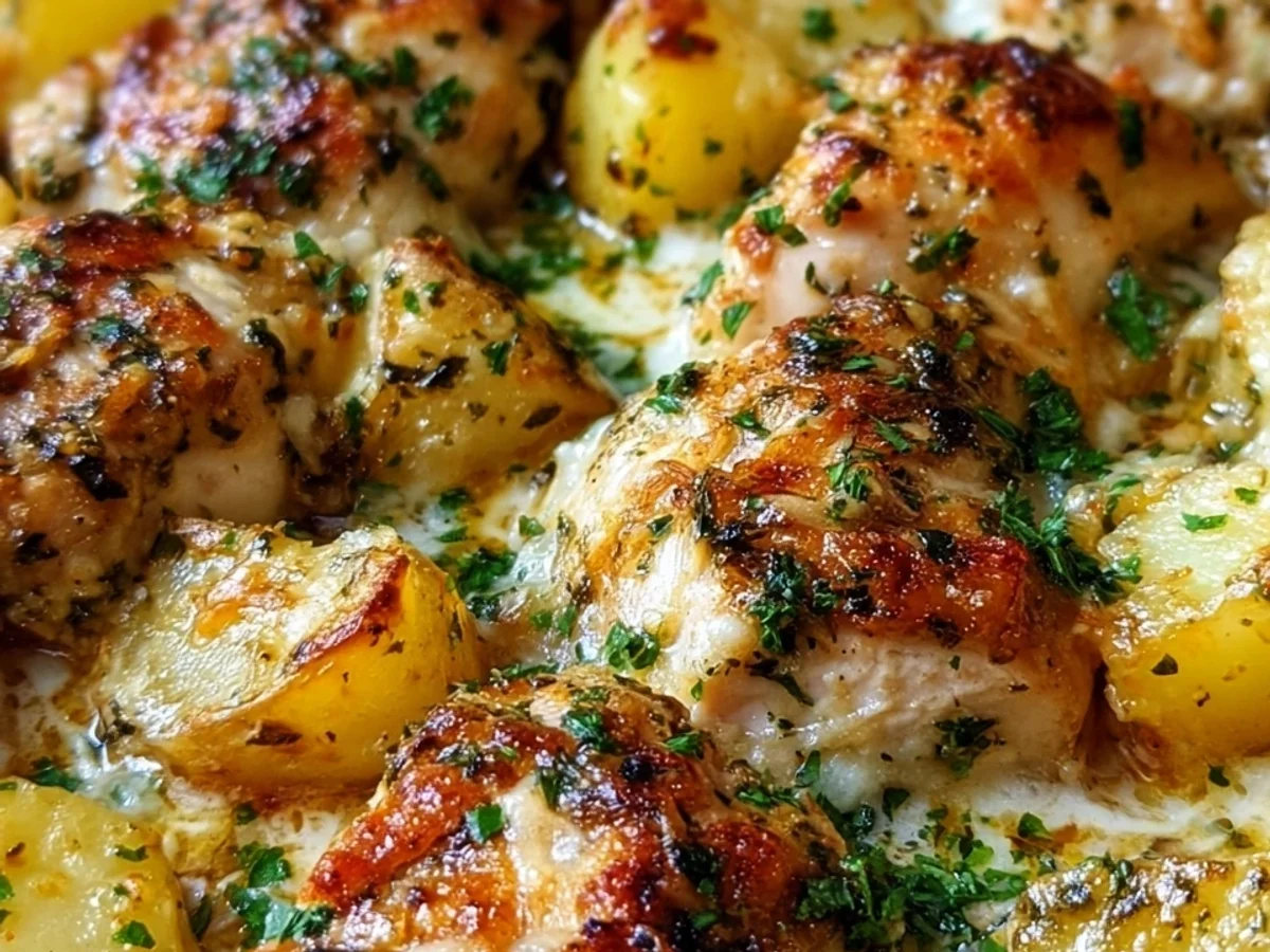 Simple One-Pan Garlic Parmesan Chicken and Potatoes - Image 1